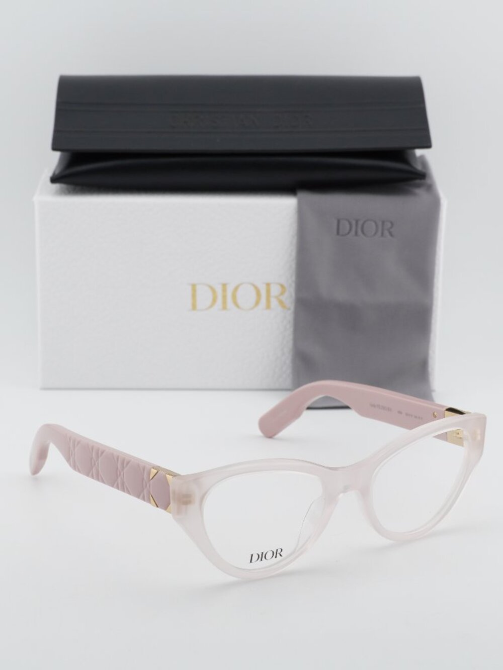 Dior LADY 95.22O B1I 4000 Cat Eye Eyeglasses 52mm - Shiny Pink
